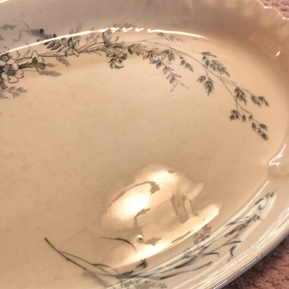 Vintage Alva Serving Platter by John Edwards 15”x10.5”